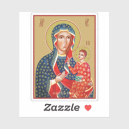 Adesivo Ícone da Nossa Senhora de Częstochowa: A Madonna N