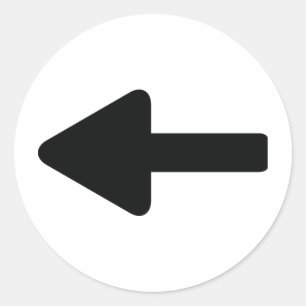Adesivo ícone da seta para a esquerda