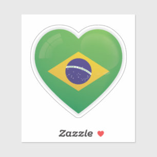 Adesivo Ícone de Amor Brasil