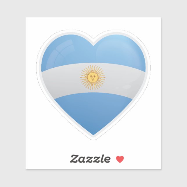 Adesivo Ícone de amor da Argentina (Folha)