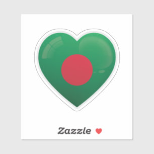Adesivo Ícone de Amor de Bangladesh