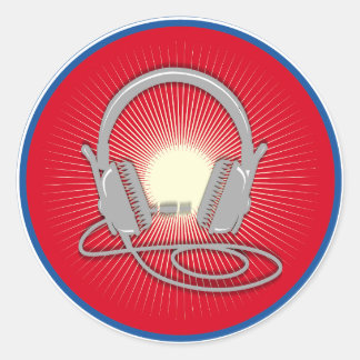 Adesivo Ícone de Fones de ouvido DJ