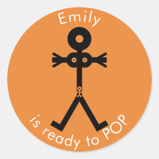 Adesivo Ícone de Gravidez Pronto para NASCER