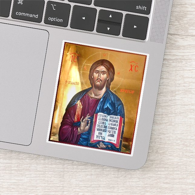 Adesivo Ícone de Jesus Cristo Pantocrator (Detalhe)