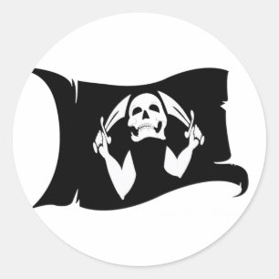 Adesivo Ícone de ondulação #11 do Bandeira-Pirata