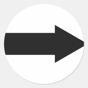 Adesivo ícone de seta para a direita