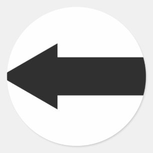 Adesivo ícone de seta para a esquerda
