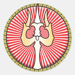 Adesivo Ícone de Shiva Trident