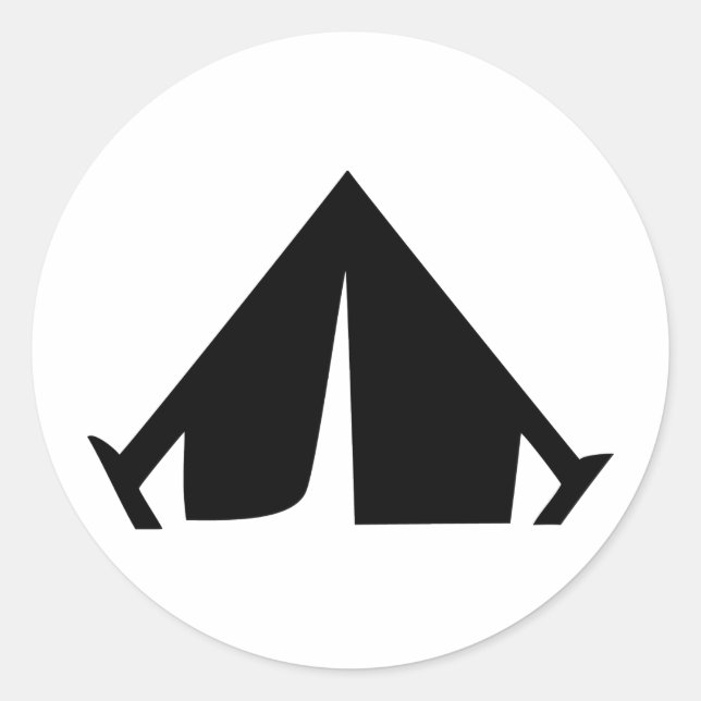 Adesivo ícone de tendência de acampamento (Frente)