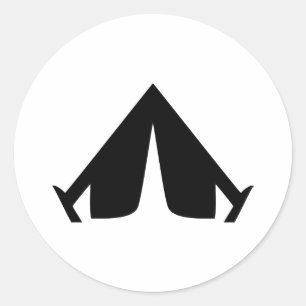 Adesivo ícone de tendência de acampamento