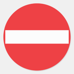 Adesivo ícone de via unidirecional