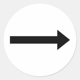 Adesivo ícone direito da seta