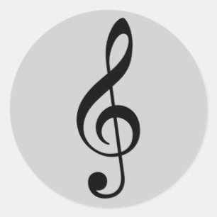 Adesivo ícone do clef de triplo