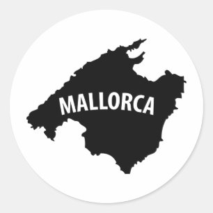 Adesivo ícone do contorno da espanha de mallorca