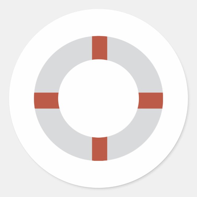 Adesivo ícone do salva-vidas (Frente)