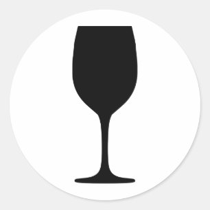 Adesivo ícone dos glas do vinho
