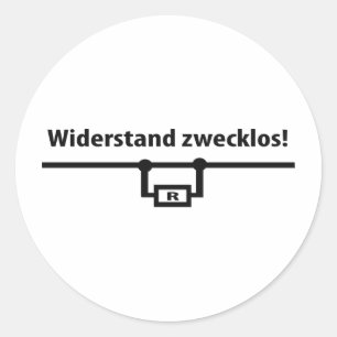 Adesivo Ícone dos zwecklos de Physik Widerstand