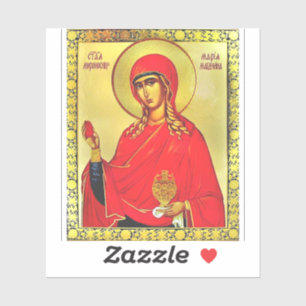 Adesivo Ícone ortodoxo da santo Mary Magdalene