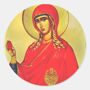 Adesivo ícone ortodoxo de Santa Maria Madalena