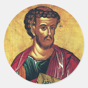 Adesivo ícone ortodoxo de São Lucas Evangelista