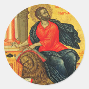 Adesivo ícone ortodoxo de São Marcos Evangelista