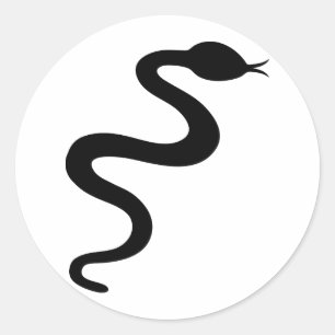 Adesivo ícone preto do cobra