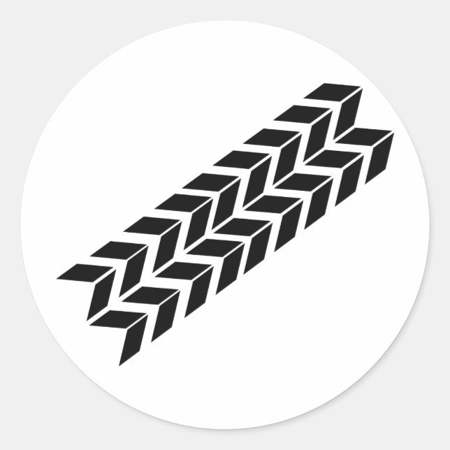 Adesivo ícone preto do skidmark (Frente)