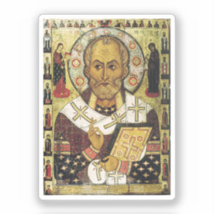 Adesivo Ícone russo de São Nicolau
