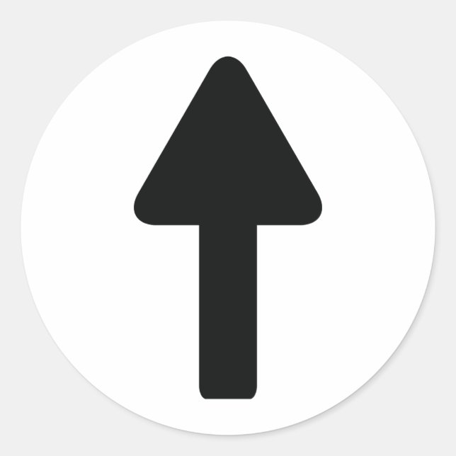 Adesivo ícone seta para cima (Frente)