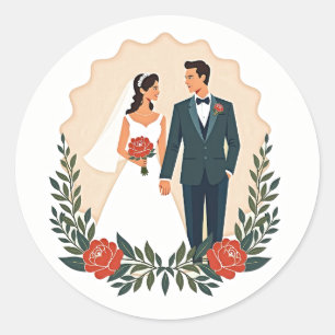 Adesivo Ícones clássicos de casamento