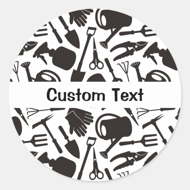 Adesivo Ícones de jardinagem Silhuettes (Frente)