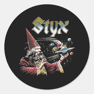 Adesivo Ícones de tributo da Banda STYX Retro 70s