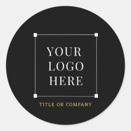 Adesivo Ícones do logotipo ouro preto nas mídias sociais m