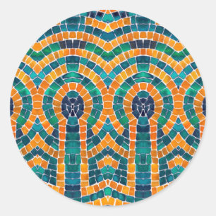 Adesivo ÍCONES Dourados Vinhetas redondas MOSAIC pequenas