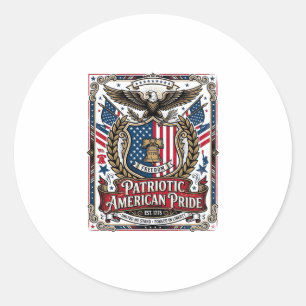 Adesivo Ícones e Símbolos de Liberdade do Escudo Patriótic