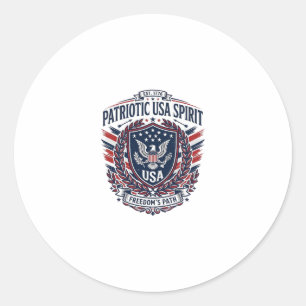 Adesivo Ícones e Símbolos do Escudo de Liberdade Patriótic