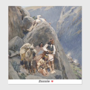 Adesivo Ícones Nativos Americanos: Guerreiros Apache, Cava