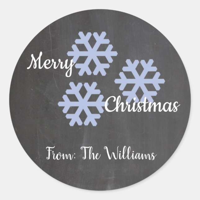 Adesivo Icy Snowflakes Chalkboard (Frente)