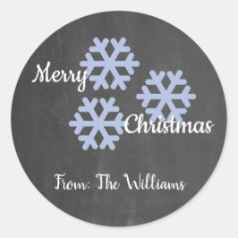 Adesivo Icy Snowflakes Chalkboard