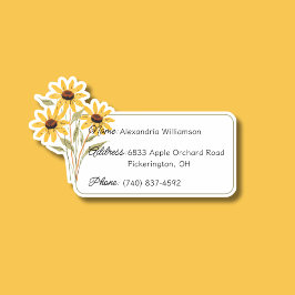 Adesivo ID da Bagagem de Flor Selvagem