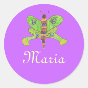 Adesivo ID de borboleta Karate Kat--para personalizar