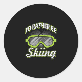 Adesivo Id Rar Be Skiing Engraçada Esportes De Inverno Ócu