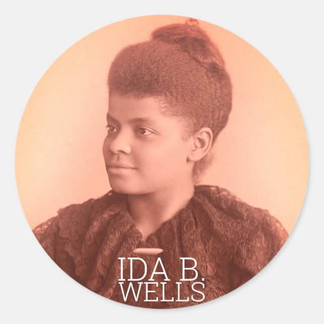 Adesivo Ida B. Wells Classic Round Sticker (Frente)