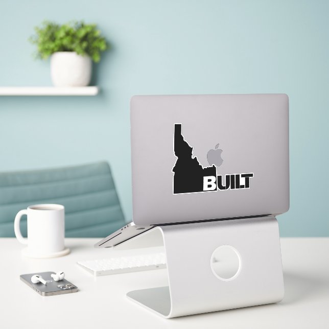 Adesivo Idaho Built Black Vinyl Decal (Laptop na mesa)