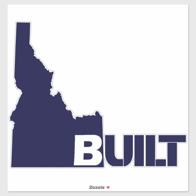 Adesivo Idaho Built Vinyl Decal Dark Blue (Folha)