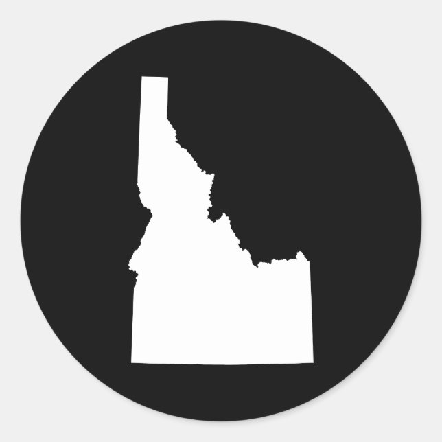 Adesivo Idaho em Branco (Frente)