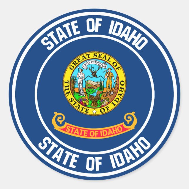 Adesivo Idaho Round Emblem (Frente)
