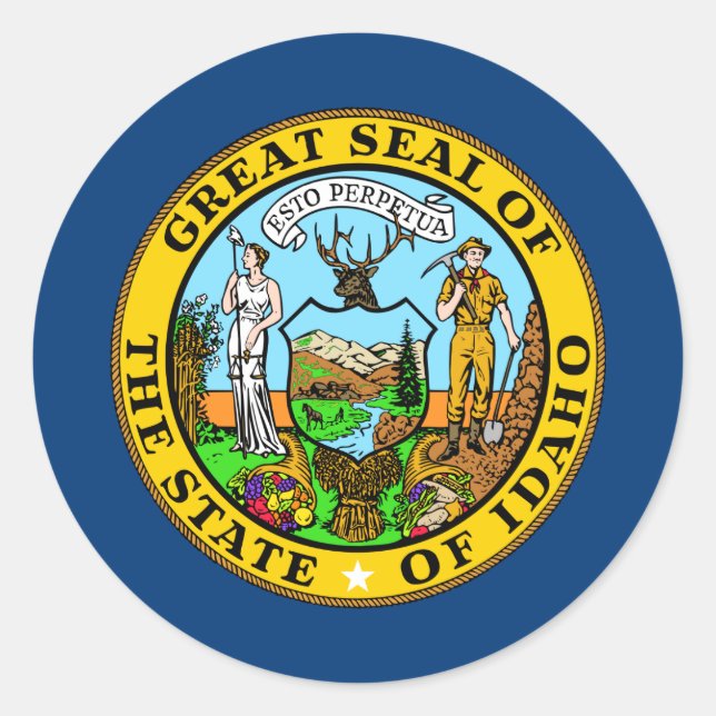 Adesivo Idahoan Seal, Idaho (Frente)