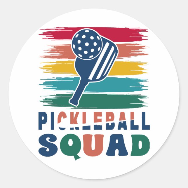 Adesivo Ideia de presente para jogadores de pickleball (Frente)