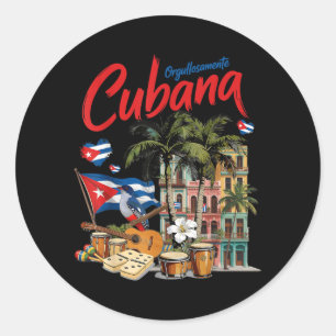 Adesivo Ideia de Roupa com a Bandeira Cubana para Mulheres